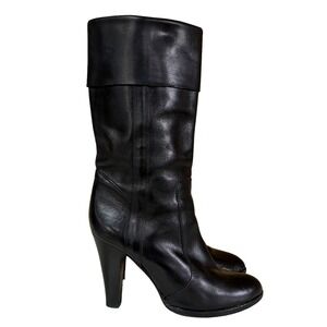 Sigerson Boots Womens Size 8.5B Morrison Boots Vero Cuolo Flange Knee High